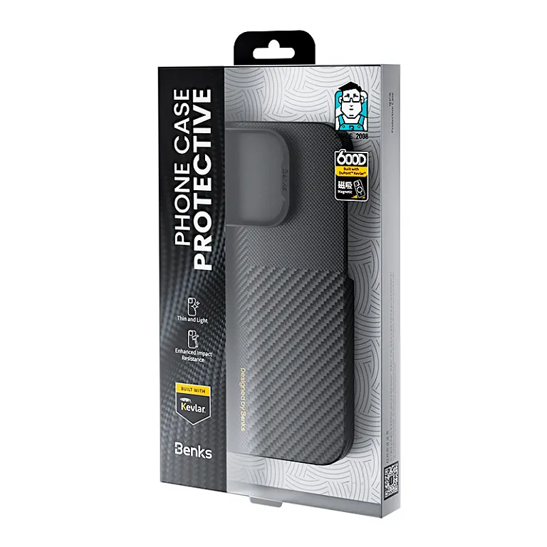 Чохол-накладка Benks Montage Armor Air Kevlar Case (600D/1500D) with MagSafe для iPhone 16 Pro Max
