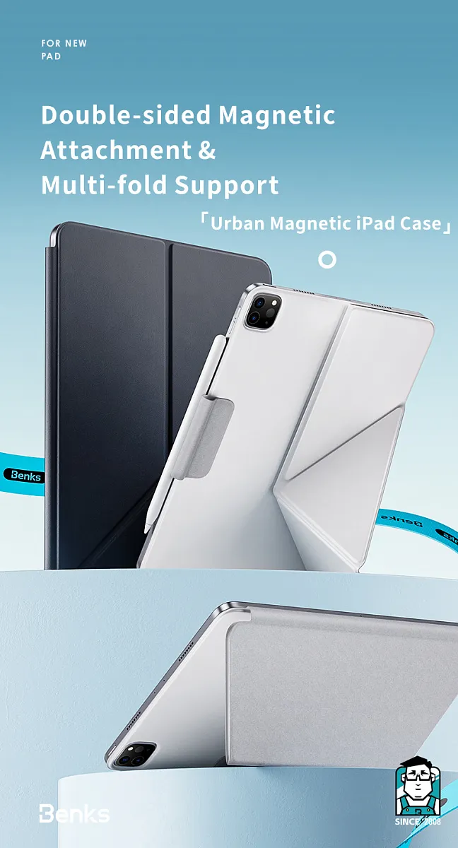 Чохол-книжка Benks Urban Magnetic iPad Case для iPad Air 11’’ (2024)/Air 11'' (2025) White