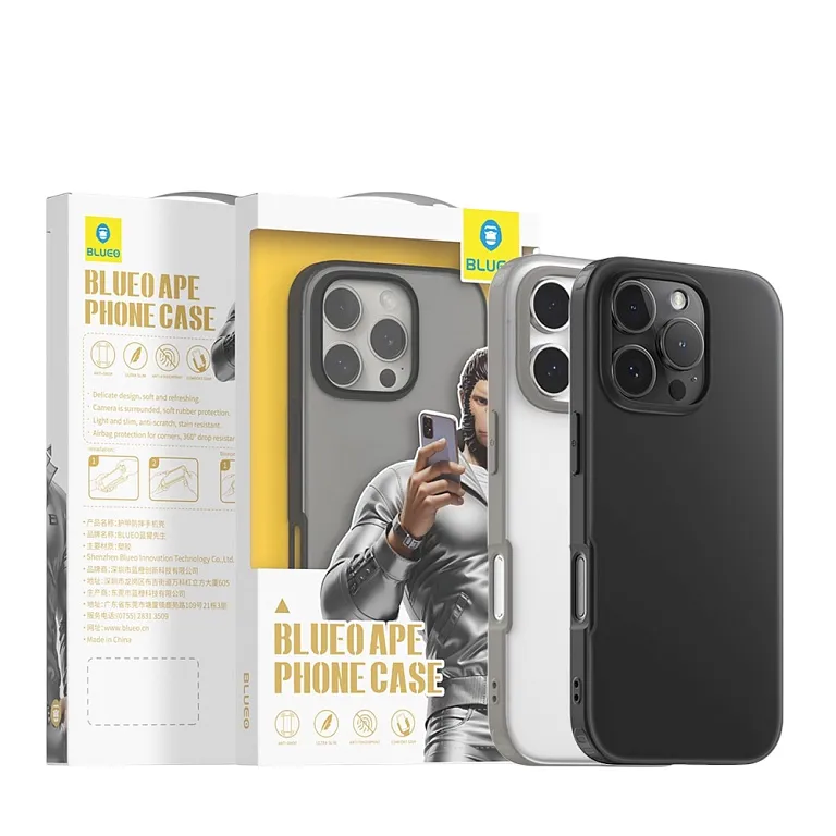 Чохол-накладка Blueo Ape Case для iPhone 16 Pro Black