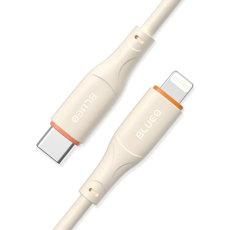 Зарядний кабель Blueo Ape Legend USB-C to Lightning Fast Charging Cable Creamy White/Orange