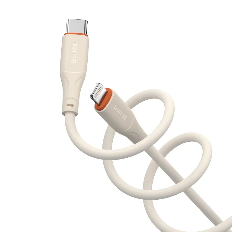 Зарядний кабель Blueo Ape Legend USB-C to Lightning Fast Charging Cable Creamy White/Orange