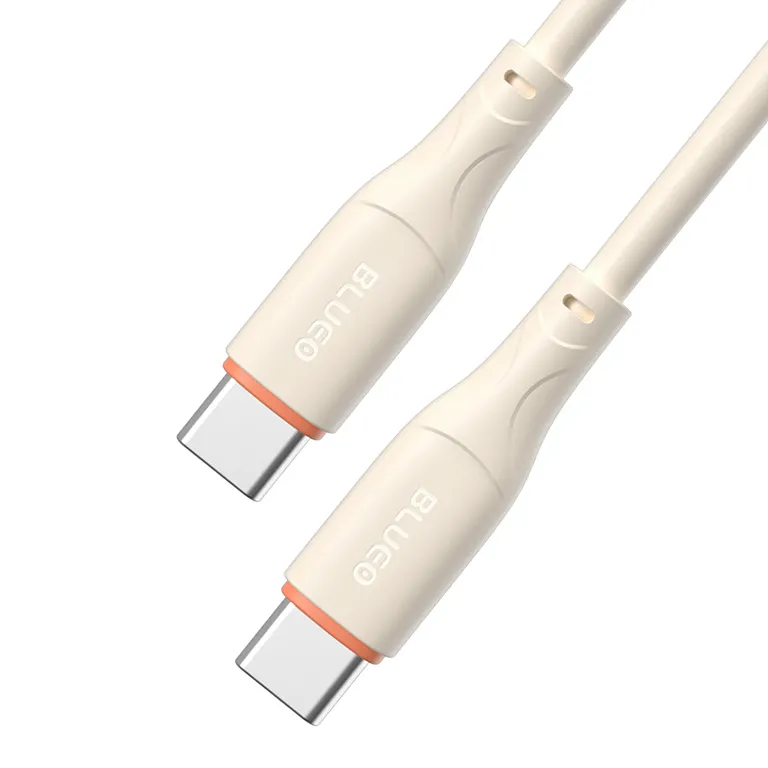 Зарядний кабель Blueo Ape Legend USB-C to USB-C Fast Charging Cable Creamy White/Orange