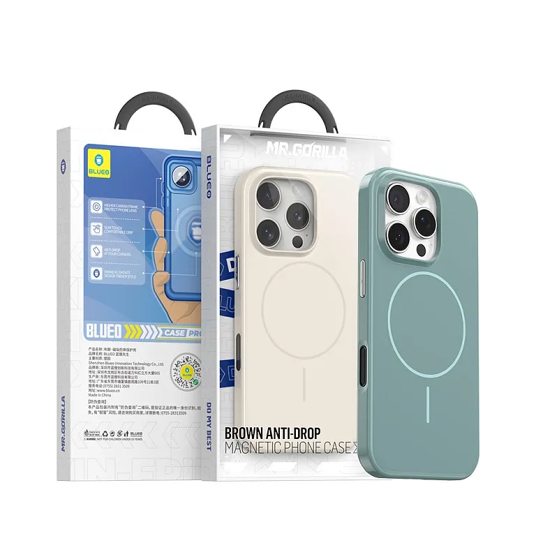 Чохол-накладка Blueo Brown Anti-Drop Case для iPhone 16 Pro Max with MagSafe Green