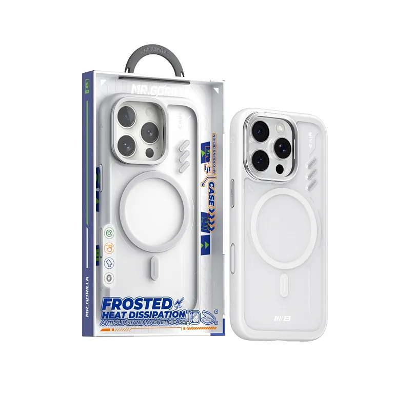 Чохол-накладка Blueo Frosted HEAT DISSIPATION Case для iPhone 16 Pro Max with MagSafe White