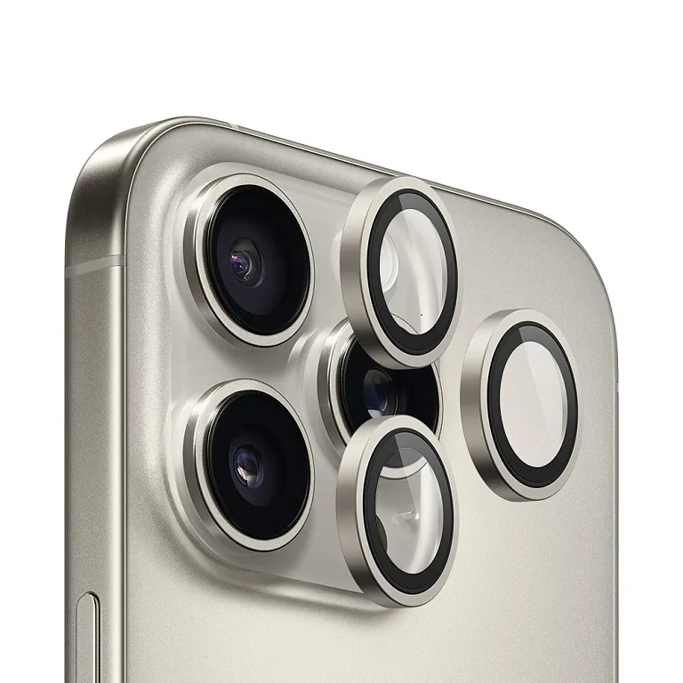 Захисне скло Blueo Original Metal Frame Lens Glass для iPhone 15 Pro/15 Pro Max/16 Pro/16 Pro Max Grey