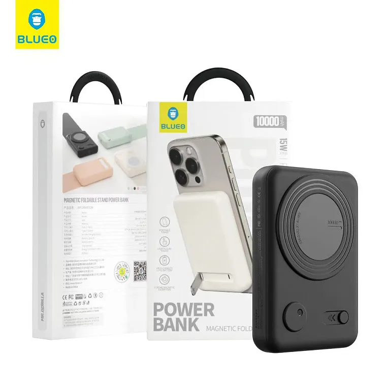 Павербанк Blueo Wireless Powerbank with Stand 10000 mA Black