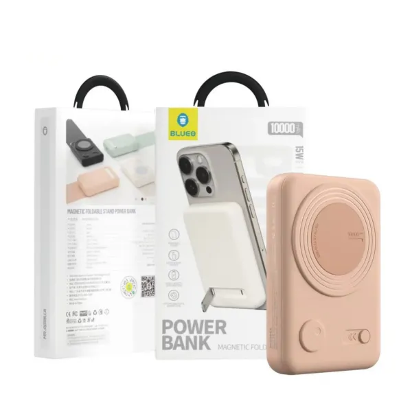 Павербанк Blueo Wireless Powerbank with Stand 10000 mA Pink