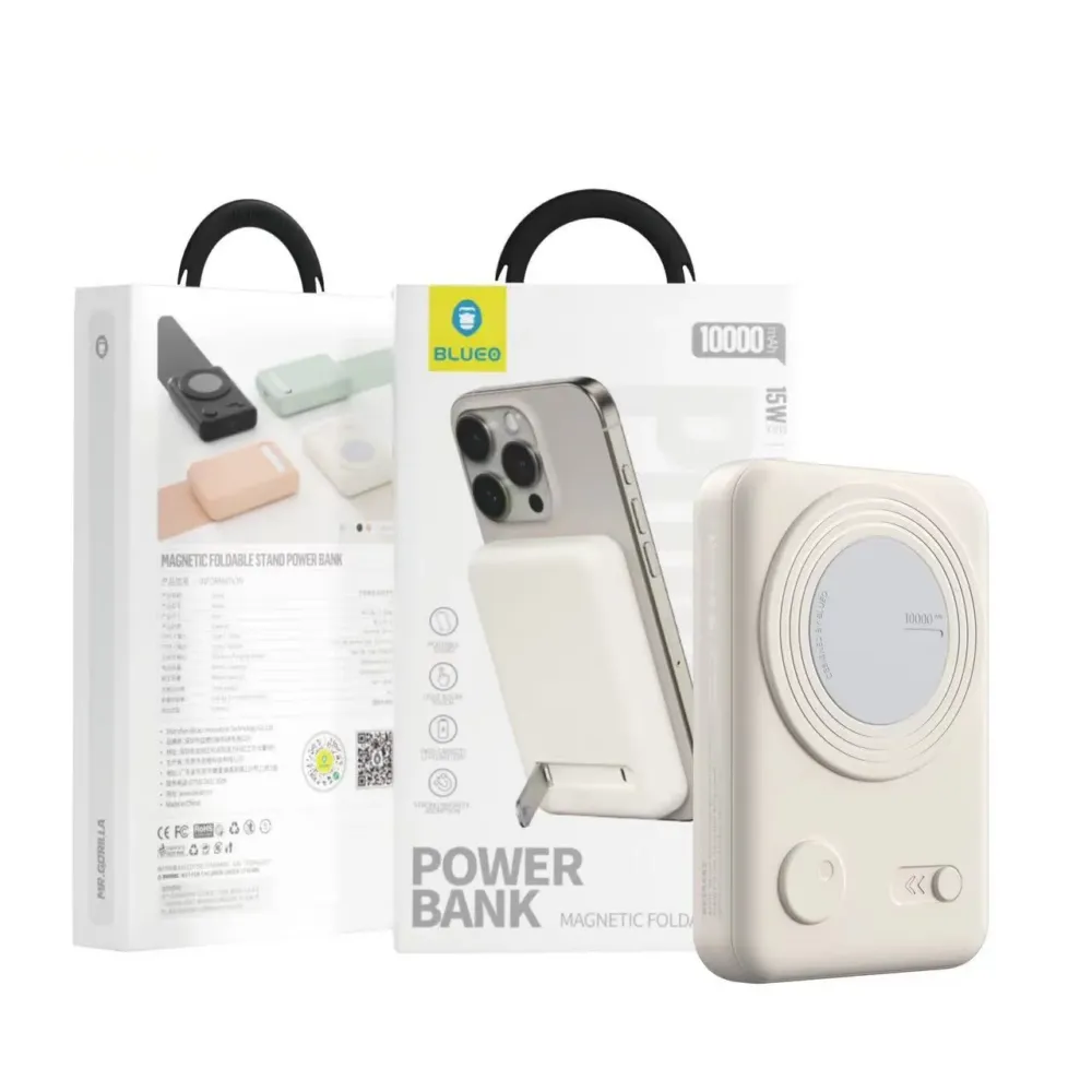 Павербанк Blueo Wireless Powerbank with Stand 10000 mA White Bilyy