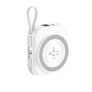 Павербанк Choetech 10000 mAh LED Display Power Bank для Mobile and Apple Watch White