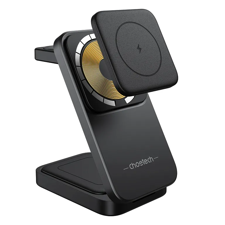 Бездротовий зарядний пристрій Choetech 15W 3-in-1 Foldable Wireless Charger Stand
