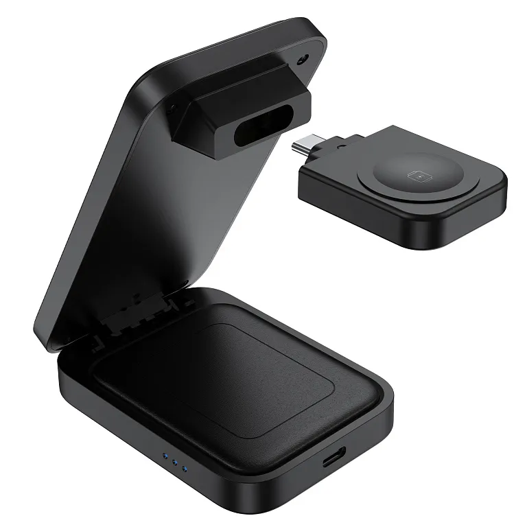 Бездротовий зарядний пристрій Choetech 15W 3-in-1 Foldable Wireless Charger Stand