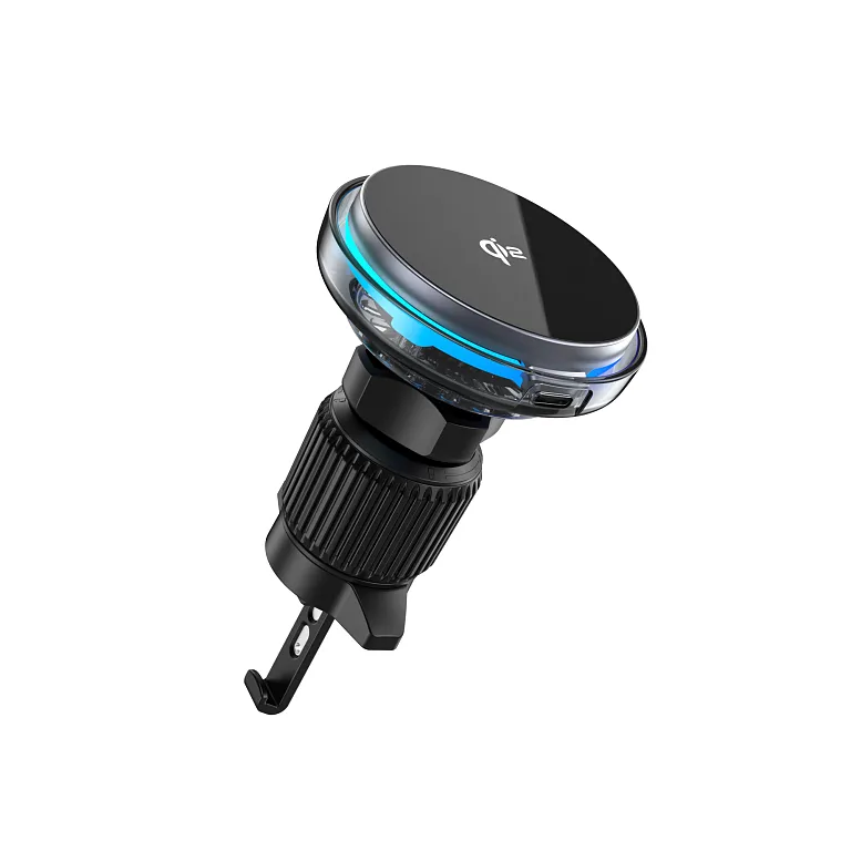 Автомобільний зарядний пристрій Choetech 15W Qi2 Fan Cooling Magnetic Car Charger