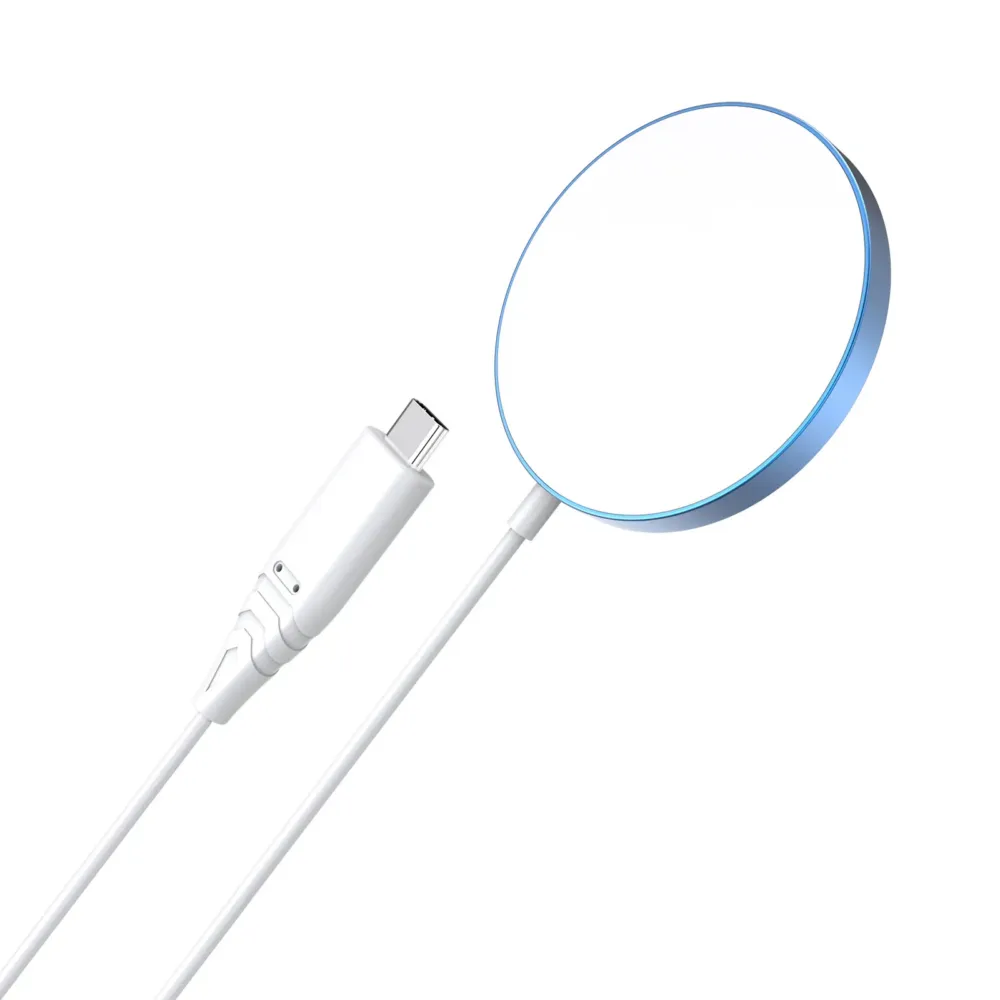 Бездротовий зарядний пристрій Choetech 15W Wireless Magenetic Charger Blue Blakytnyy