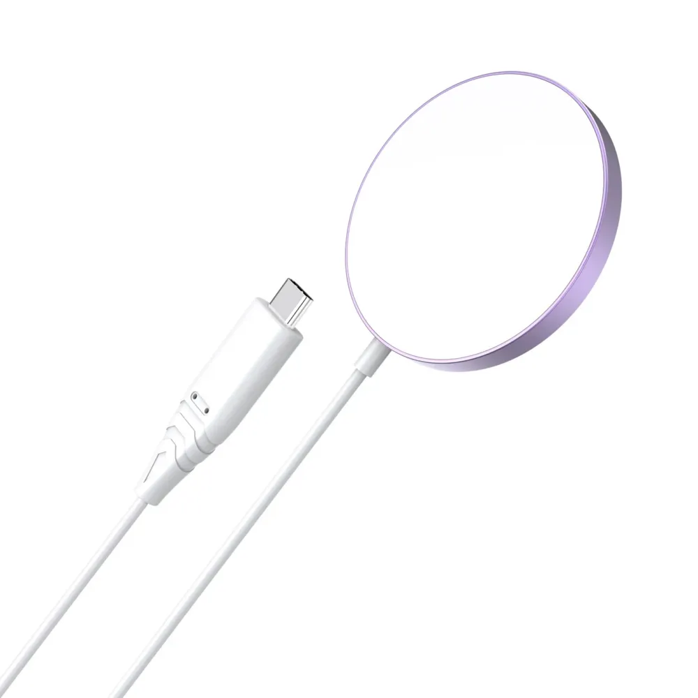 Бездротовий зарядний пристрій Choetech 15W Wireless Magenetic Charger Pink Rozhevyy