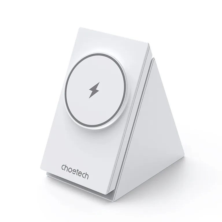 Бездротовий зарядний пристрій Choetech 3 in 1 Desktop Charger Stand White