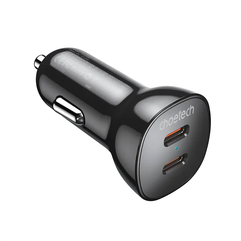 Автомобільний зарядний пристрій Choetech 40W Dual Type-C Fast Car Charger