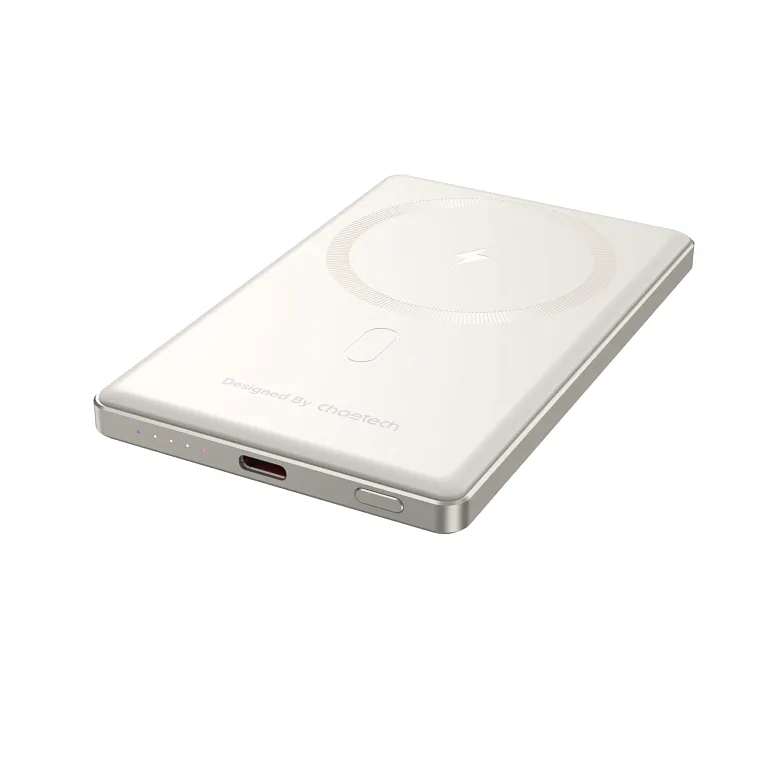 Павербанк Choetech PD 20W 5000 mAh Ultra-Thin Magnetic Power Bank White