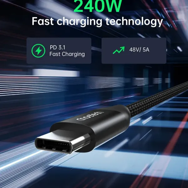 Кабель Choetech USB-C 3.1 240W Cable (2m) Black