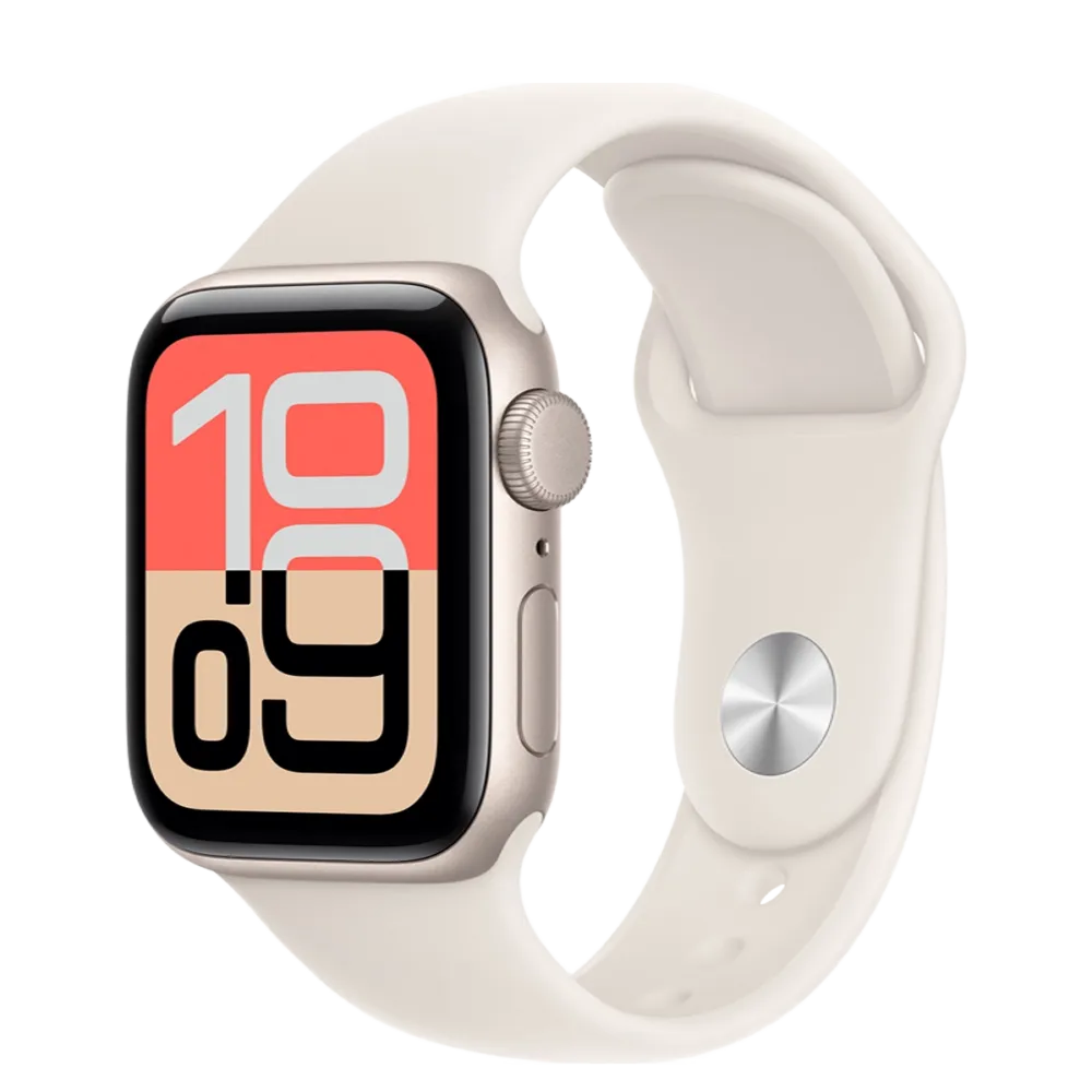 Apple Watch SE 3 GPS 40mm Starlight Aluminum Case with Starlight Sport Band - M/L