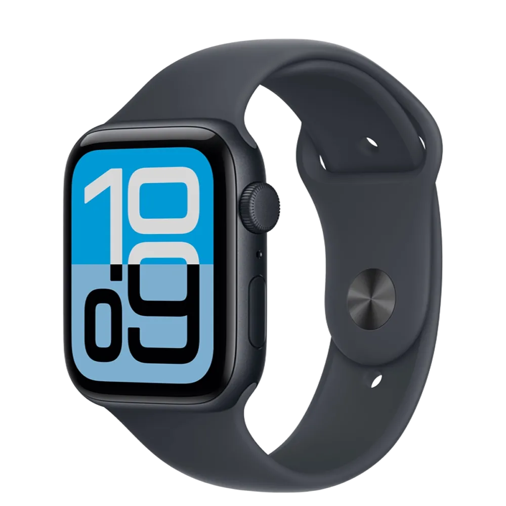 Apple Watch SE 3 GPS 44mm Midnight Aluminum Case with Midnight Sport Band - M/L