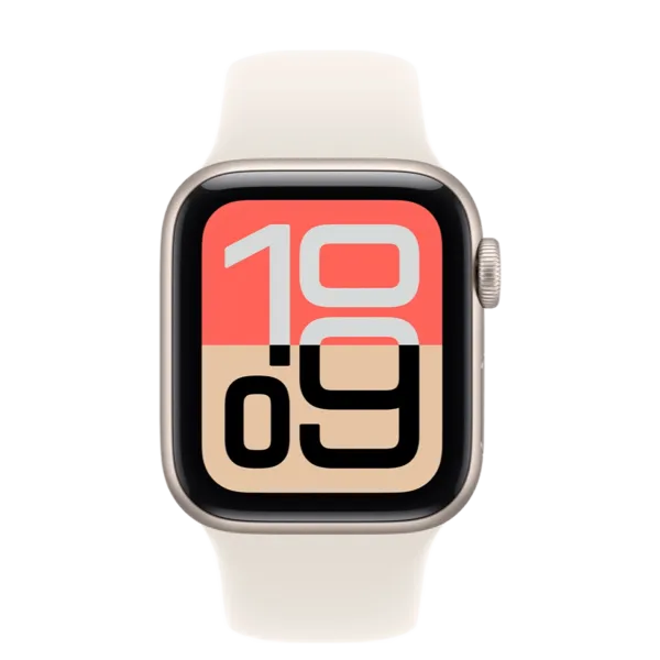 Apple Watch SE 3 GPS 44mm Starlight Aluminum Case with Starlight Sport Band - M/L