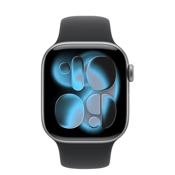Apple Watch Series 11 GPS 42mm Space Gray Aluminum Case with Black Sport Band - M/L