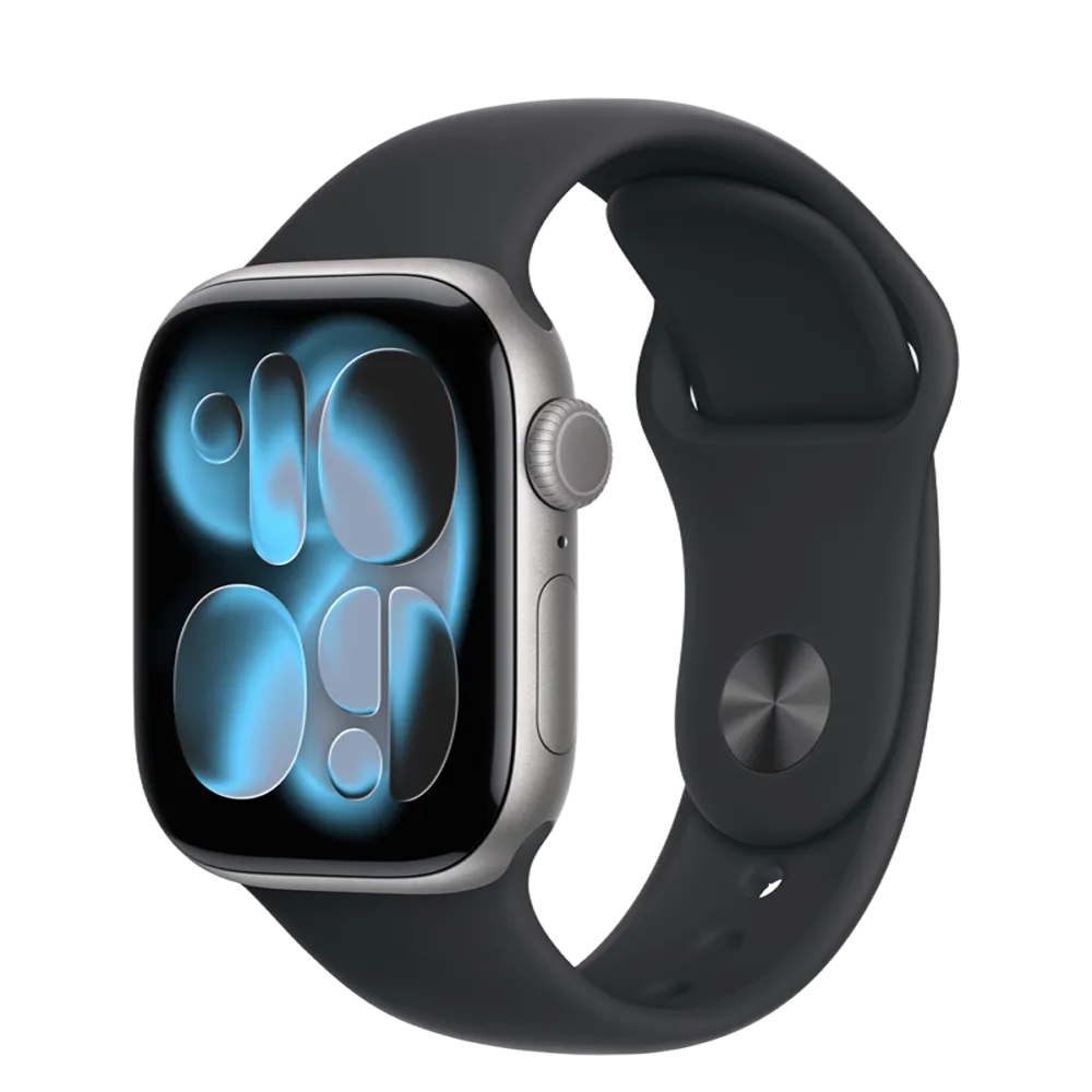 Apple Watch Series 11 GPS 42mm Space Gray Aluminum Case with Black Sport Band - M/L