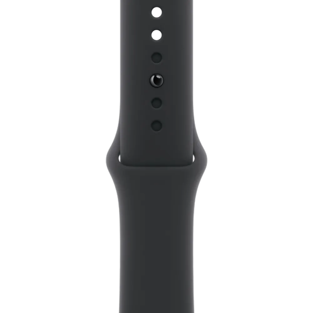 Apple Watch Series 11 GPS 46mm Jet Black Aluminum Case with Black Sport Band - M/L