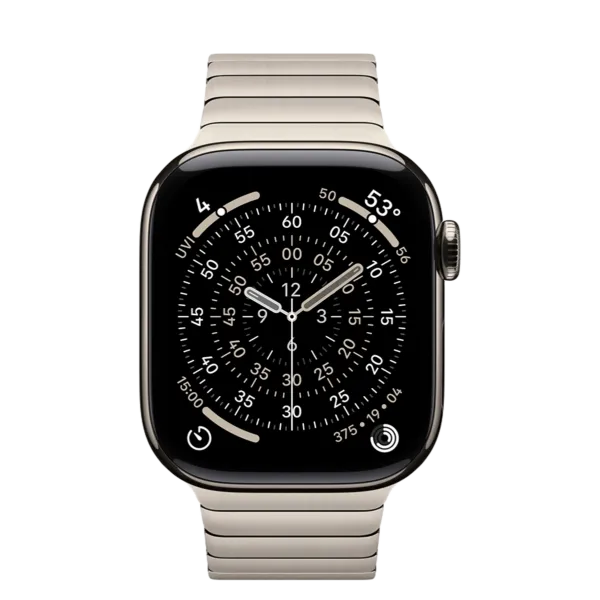 Apple Watch Series 11 GPS + Cellular 42mm Natural Titanium Case with Natural Link Bracelet