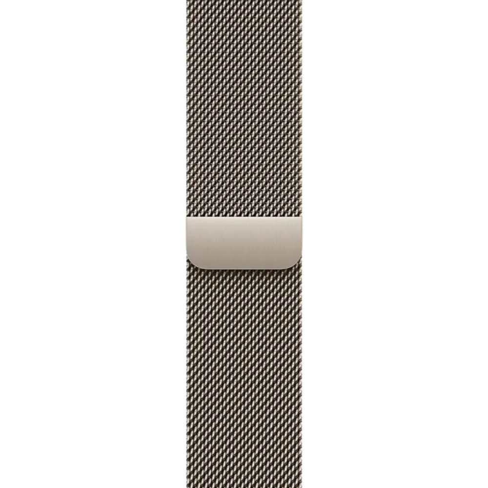 Apple Watch Series 11 GPS + Cellular 42mm Natural Titanium Case with Natural Milanese Loop