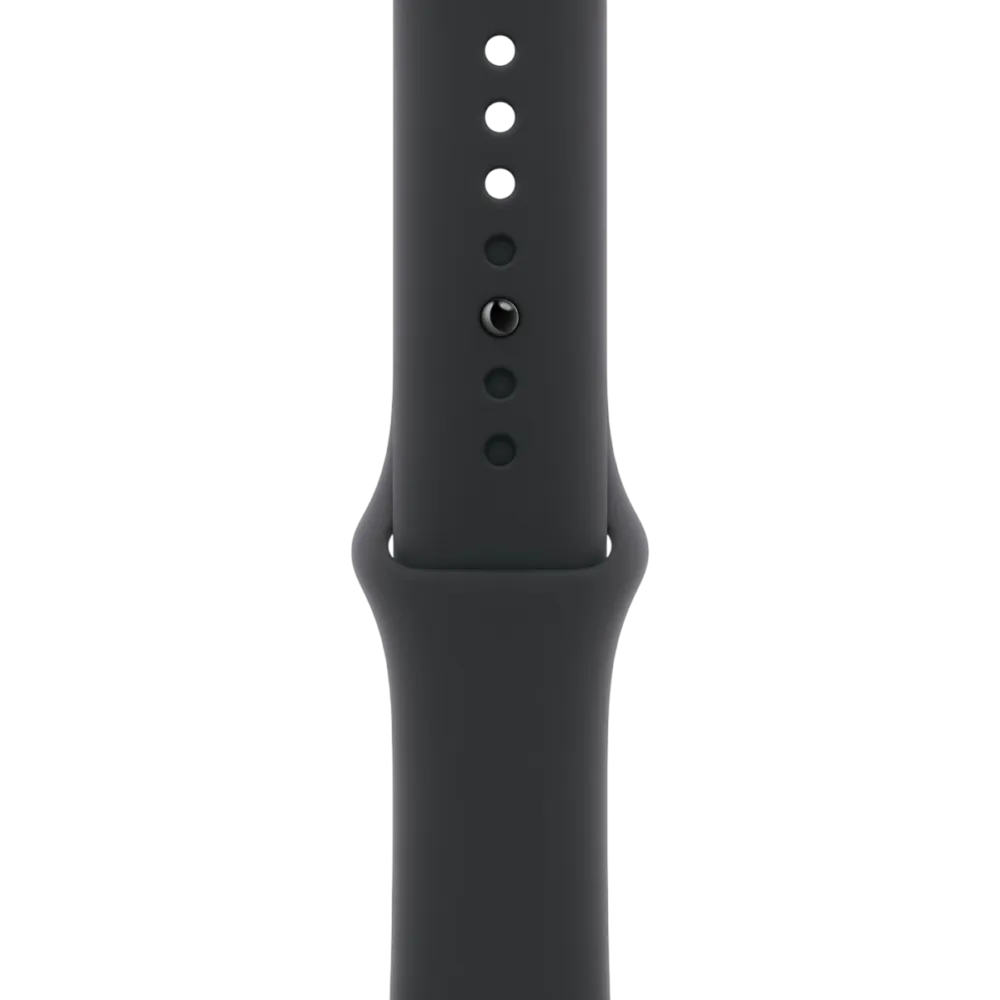 Apple Watch Series 11 GPS + Cellular 46mm Natural Titanium Case with Black Sport Band - M/L