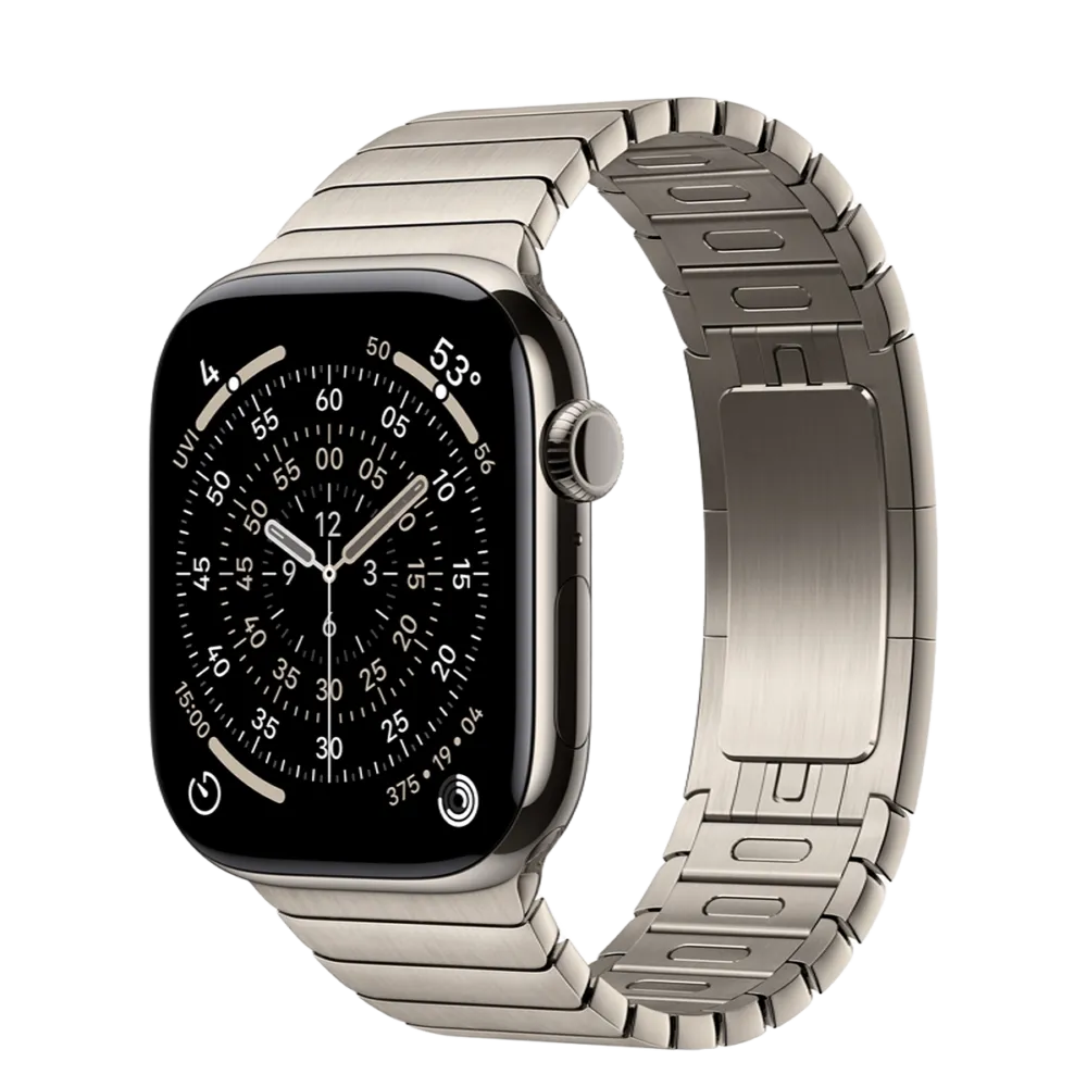 Apple Watch Series 11 GPS + Cellular 46mm Natural Titanium Case with Natural Link Bracelet
