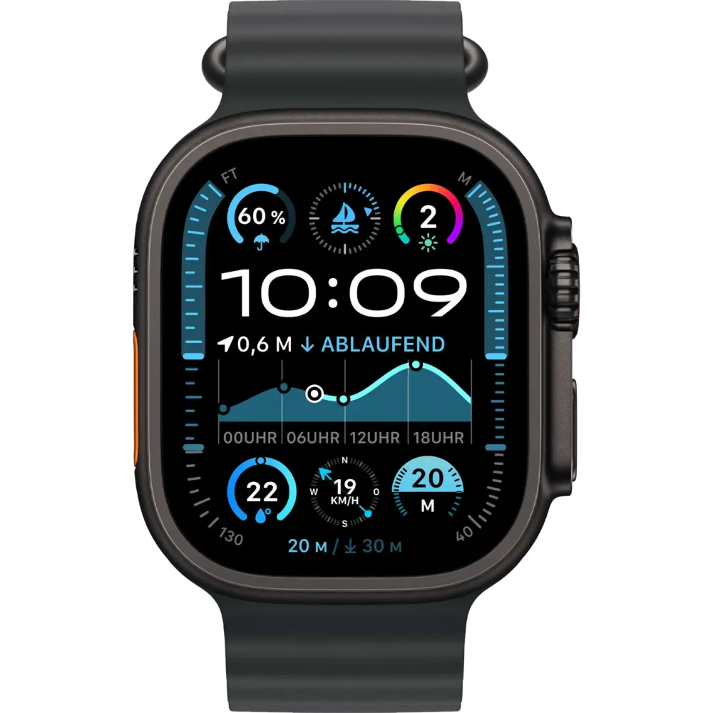 Apple Watch Ultra 2 2024 GPS + Cellular 49mm Black Titanium Case with Black Ocean Band