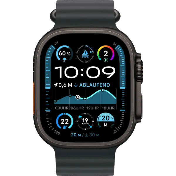 Apple Watch Ultra 2 2024 GPS + Cellular 49mm Black Titanium Case with Black Ocean Band