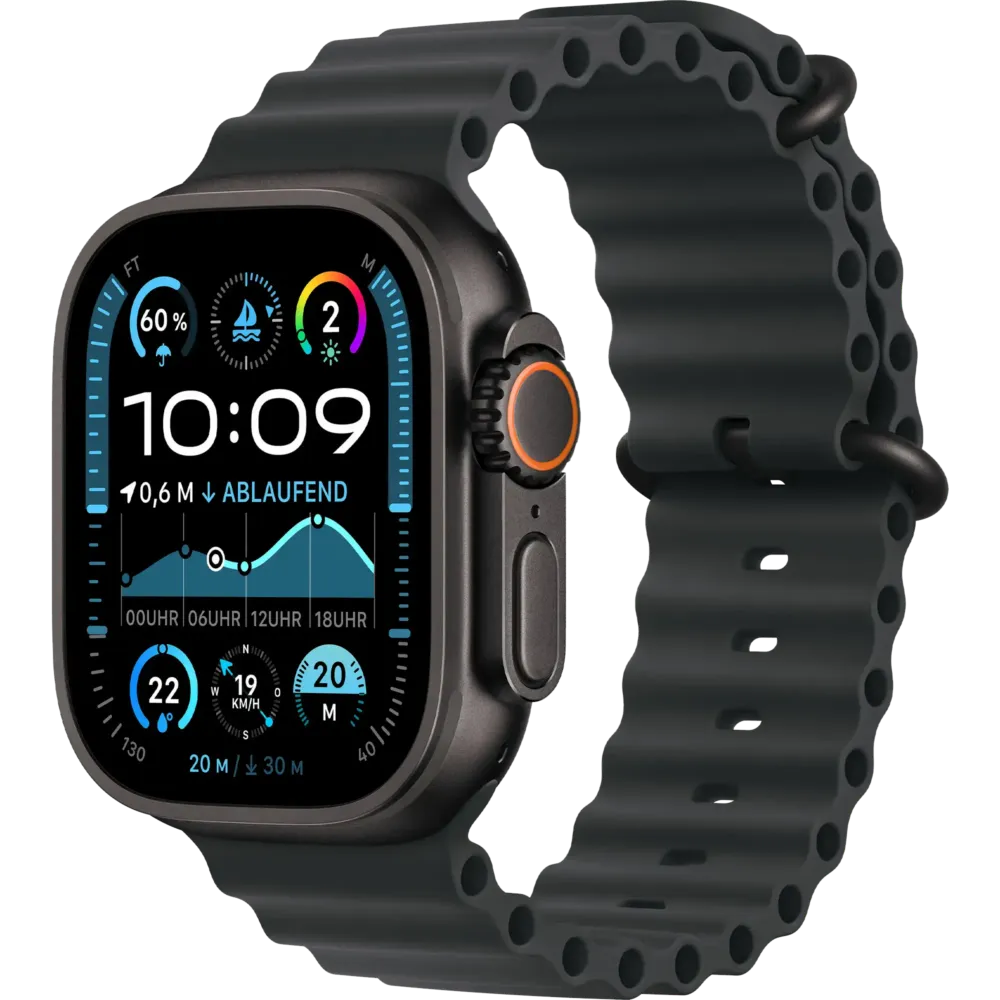 Apple Watch Ultra 2 2024 GPS + Cellular 49mm Black Titanium Case with Black Ocean Band