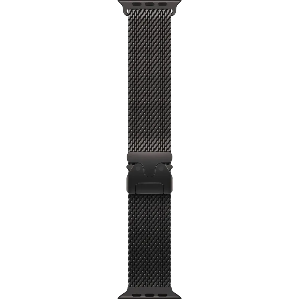 Apple Watch Ultra 2 2024 GPS + Cellular 49mm Black Titanium Case with Black Titanium Milanese Loop - Large