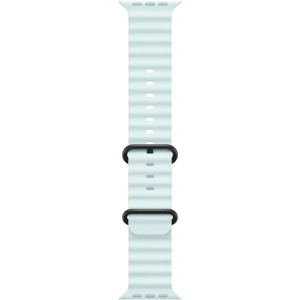 Apple Watch Ultra 2 2024 GPS + Cellular 49mm Black Titanium Case with Ice Blue Ocean Band