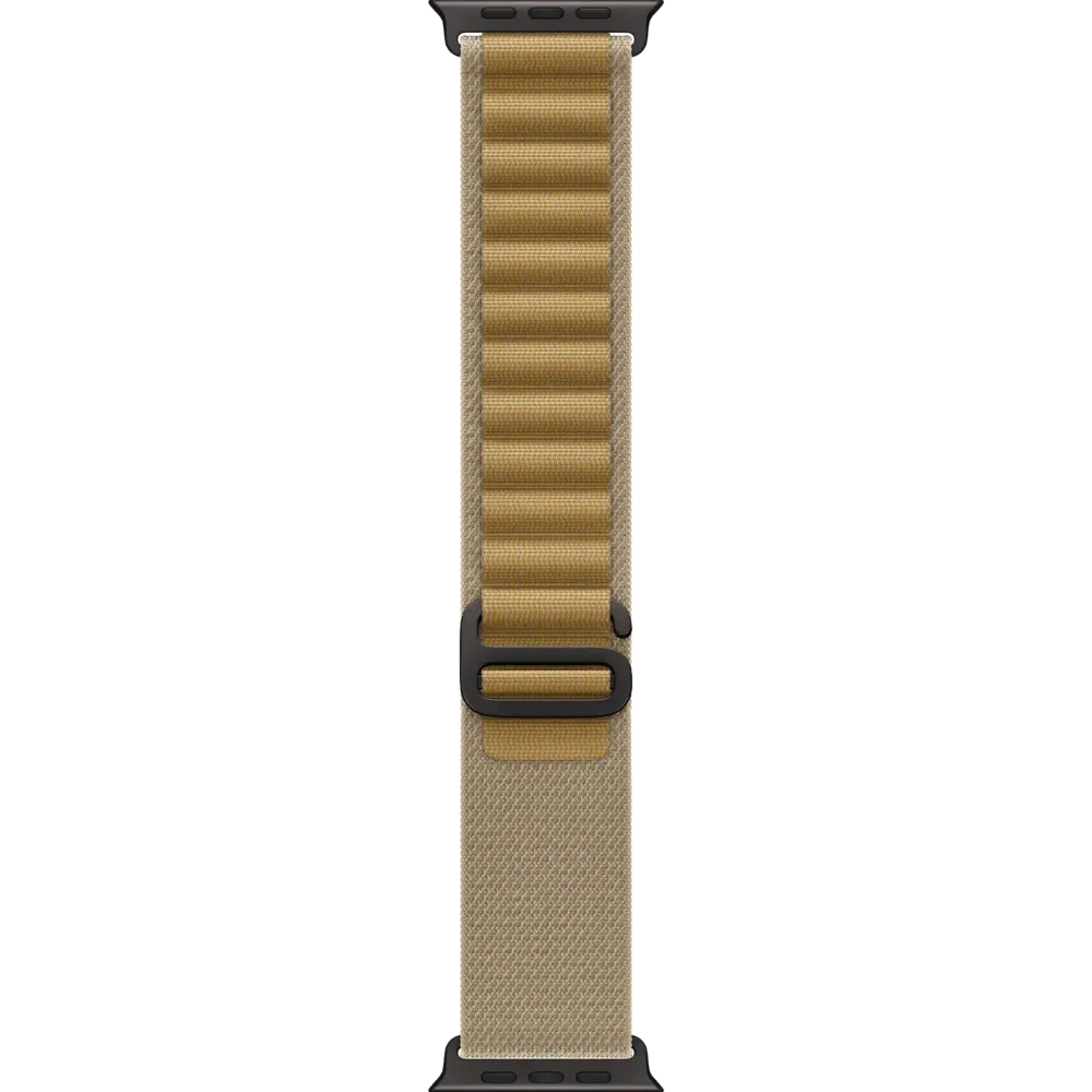 Apple Watch Ultra 2 2024 GPS + Cellular 49mm Black Titanium Case with Tan Alpine Loop - Large
