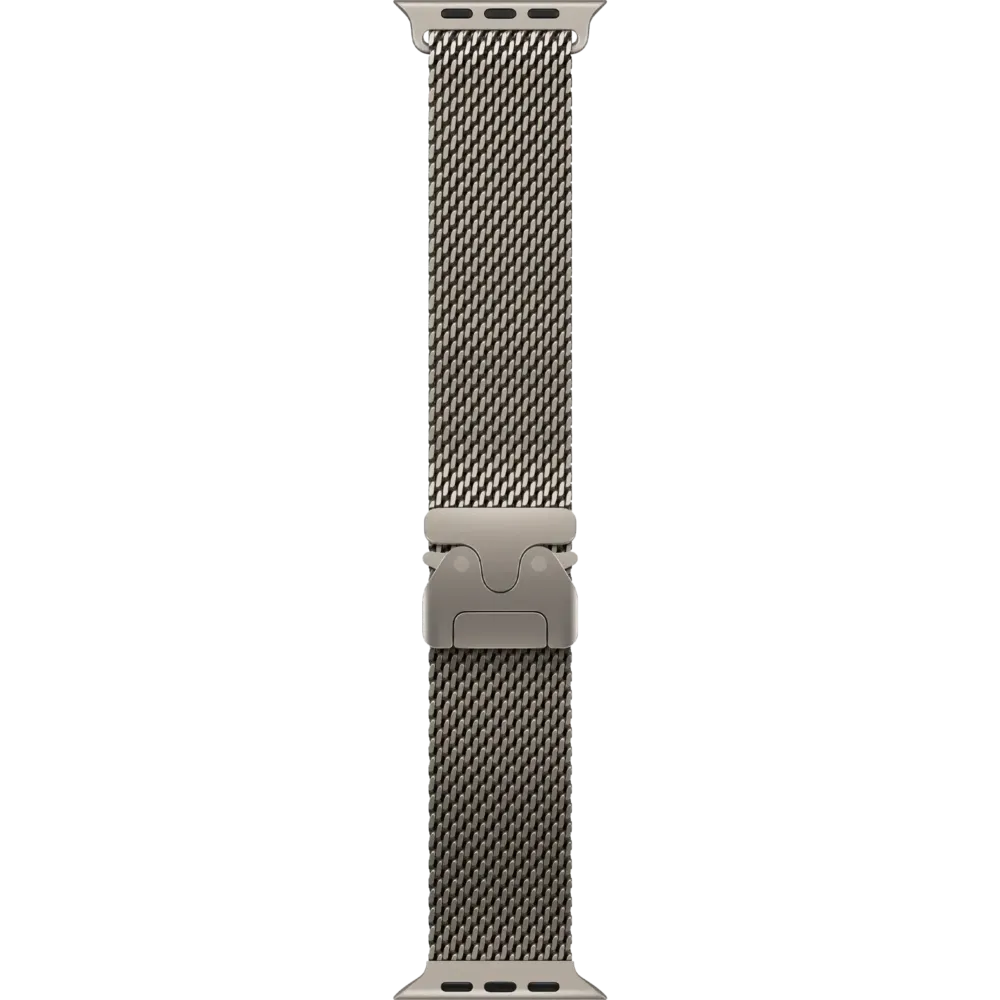 Apple Watch Ultra 2 2024 GPS + Cellular 49mm Natural Titanium Case with Natural Titanium Milanese Loop - Large