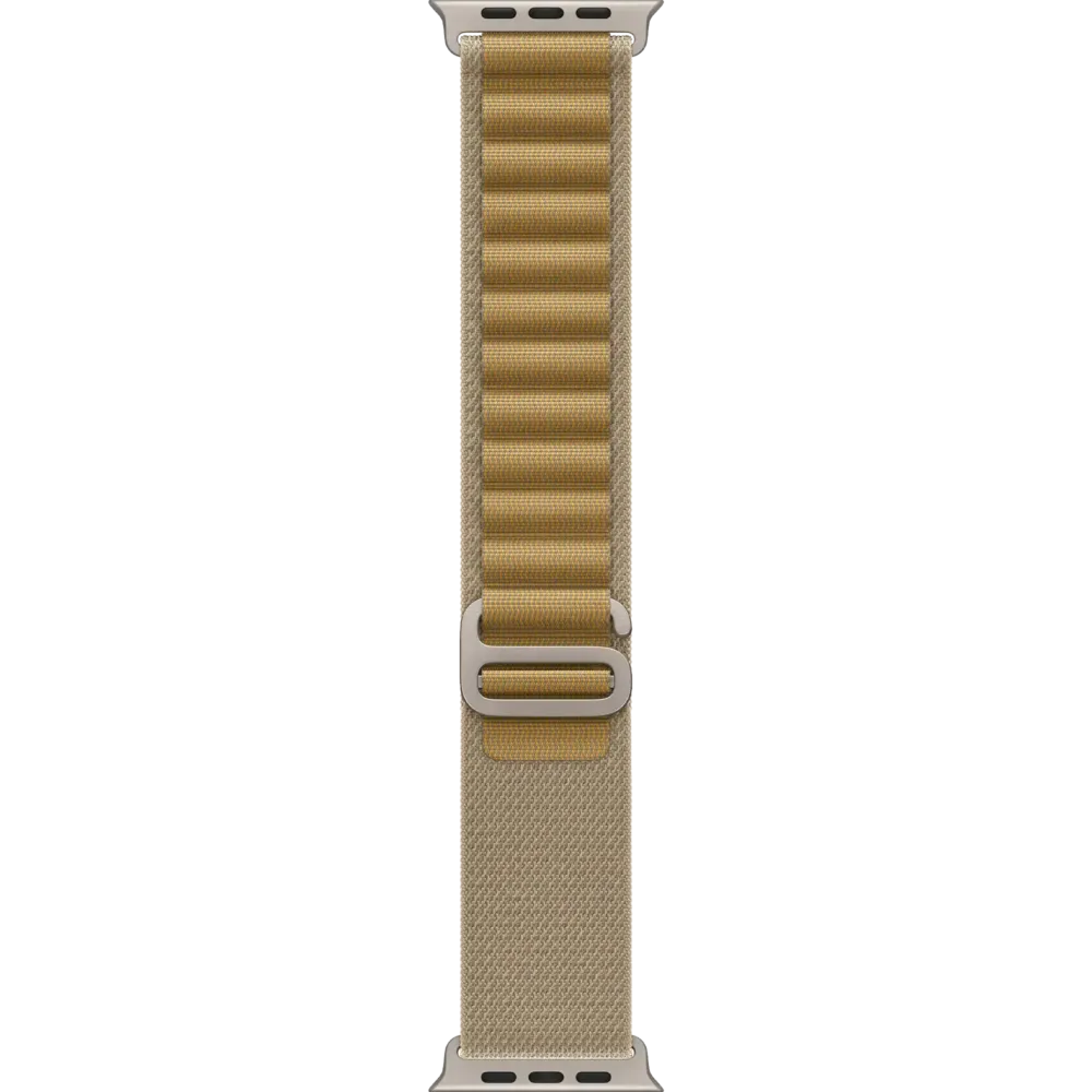 Apple Watch Ultra 2 2024 GPS + Cellular 49mm Natural Titanium Case with Tan Alpine Loop - Large