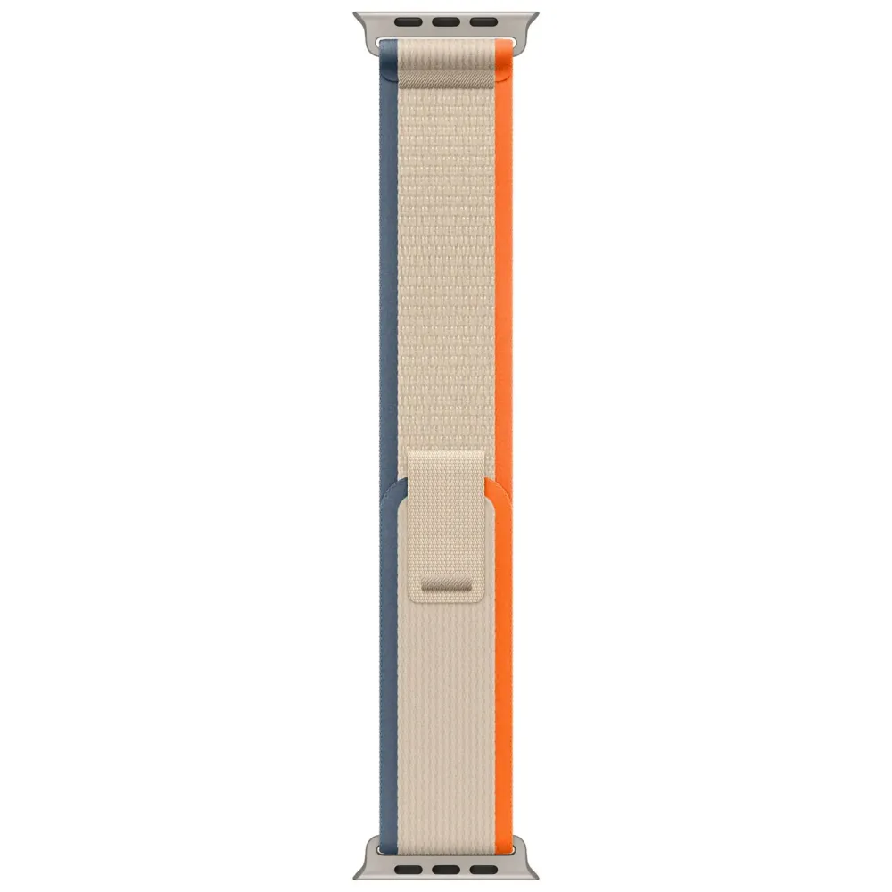 Apple Watch Ultra 2 GPS + Cellular 49mm Titanium Case with Orange/Beige Trail Loop - M/L