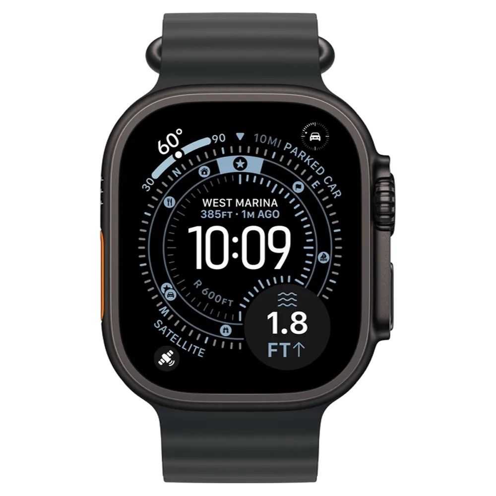 Apple Watch Ultra 3 GPS + Cellular 49mm Black Titanium Case with Black Ocean Band