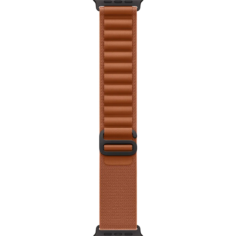 Apple Watch Ultra 3 GPS + Cellular 49mm Black Titanium Case with Terra Cotta Alpine Loop - Large