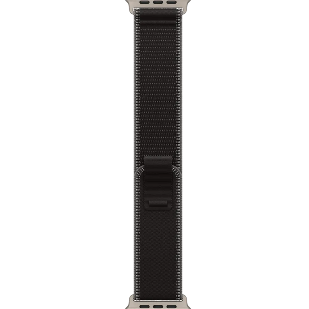 Apple Watch Ultra 3 GPS + Cellular 49mm Natural Titanium Case with Black/Charcoal Trail Loop - M/L