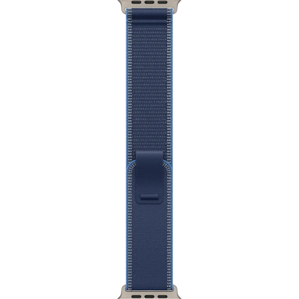 Apple Watch Ultra 3 GPS + Cellular 49mm Natural Titanium Case with Blue/Bright Blue Trail Loop - M/L