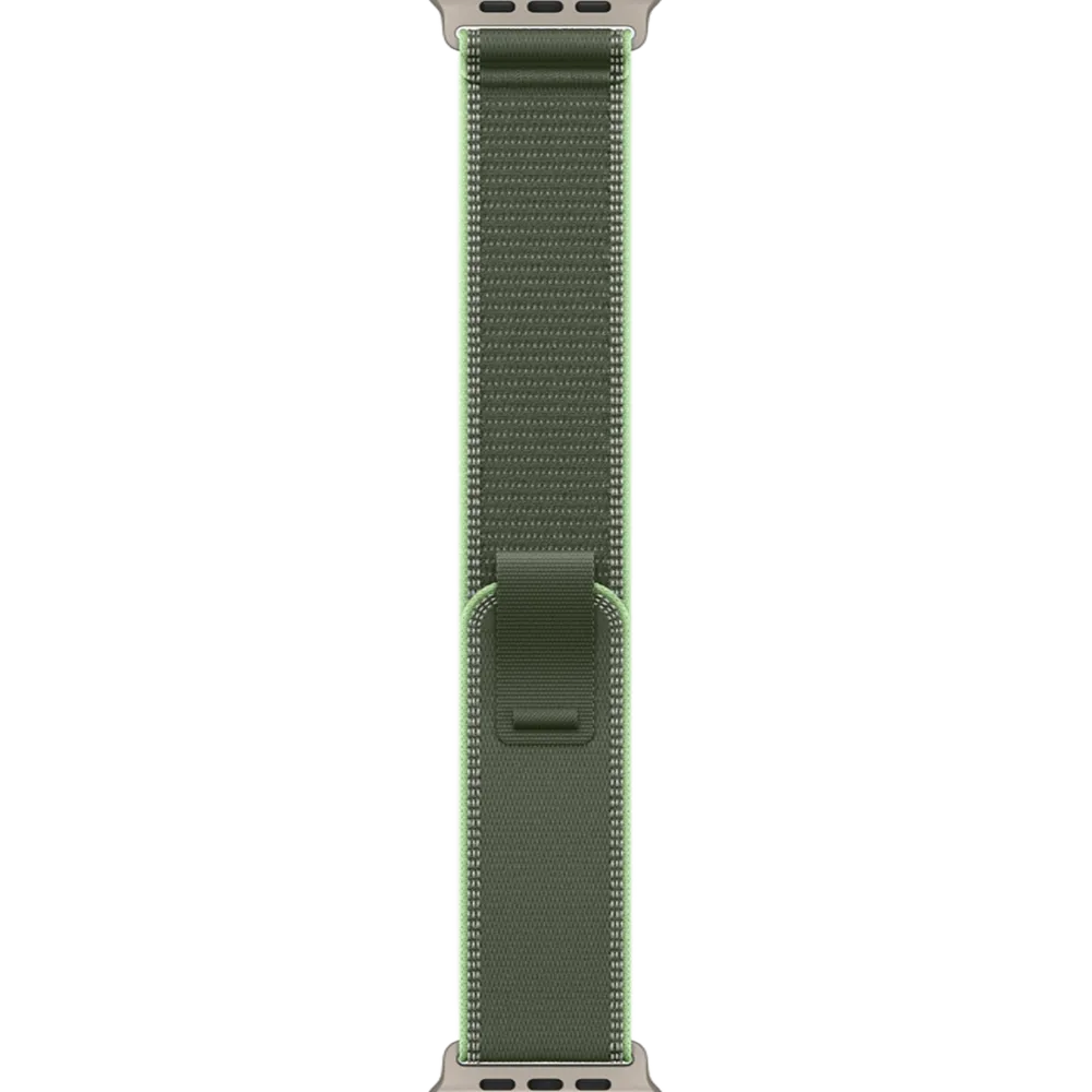 Apple Watch Ultra 3 GPS + Cellular 49mm Natural Titanium Case with Green/Neon Trail Loop - M/L