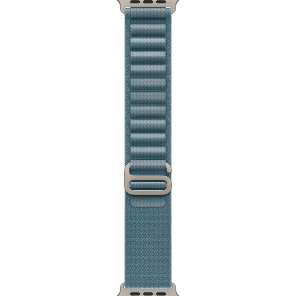 Apple Watch Ultra 3 GPS + Cellular 49mm Natural Titanium Case with Light Blue Alpine Loop - Large