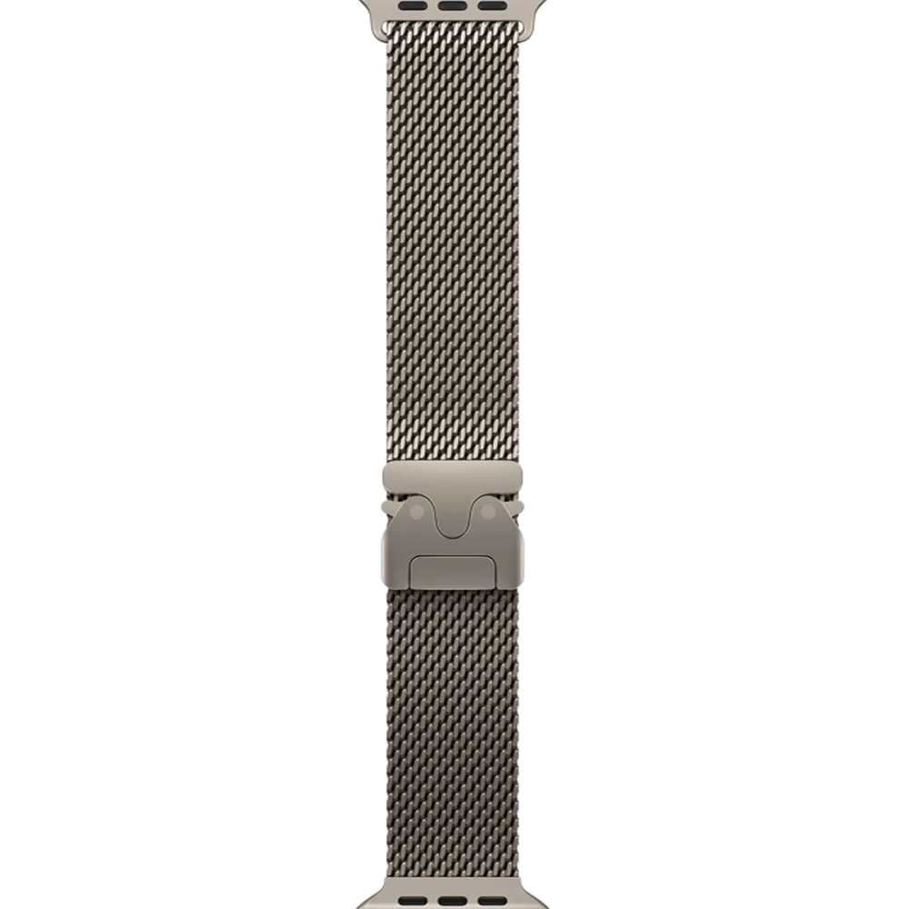 Apple Watch Ultra 3 GPS + Cellular 49mm Natural Titanium Case with Natural Titanium Milanese Loop - Large