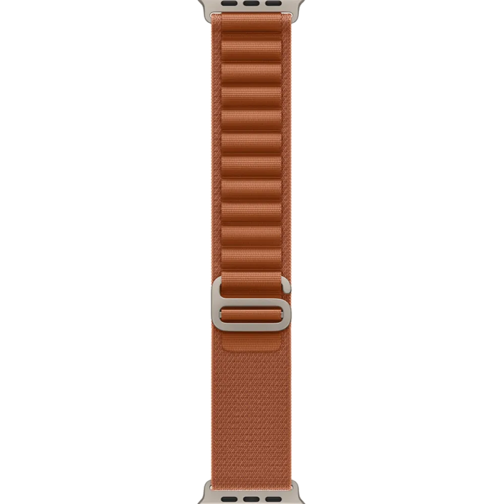 Apple Watch Ultra 3 GPS + Cellular 49mm Natural Titanium Case with Terra Cotta Alpine Loop - Large