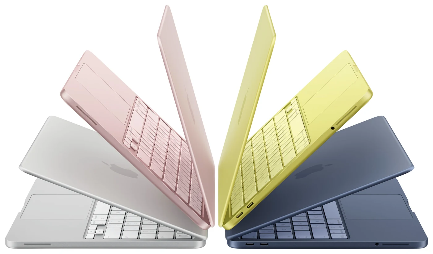 MacBook Neo у чотирьох кольорах